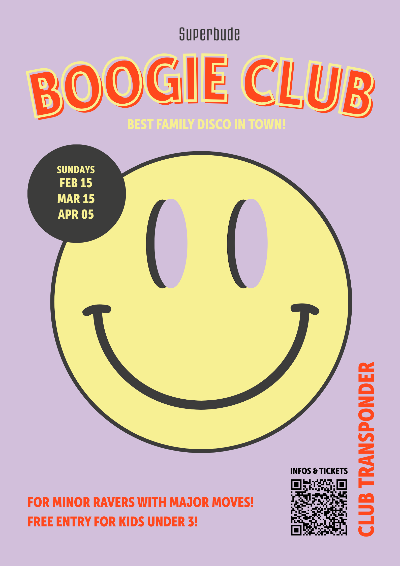 Veranstaltungsbild für BOOGIE CLUB IM FEBRUAR 2026 @ Club Transponder  